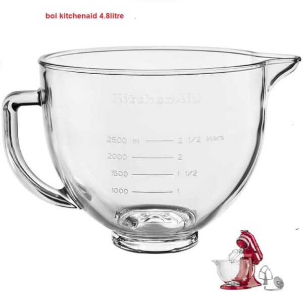 KitchenAid bol 4.8litre transparent litres 5KSM5GB (pièce)