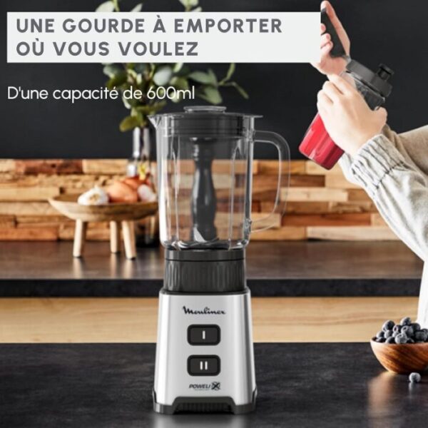 Moulinex Blender Pulseo Métal LM17GD10 – Image 3