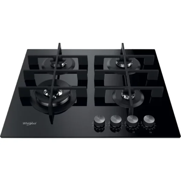 Gazinière Whirlpool: gaz 4 feux – GOWL 628/NB
