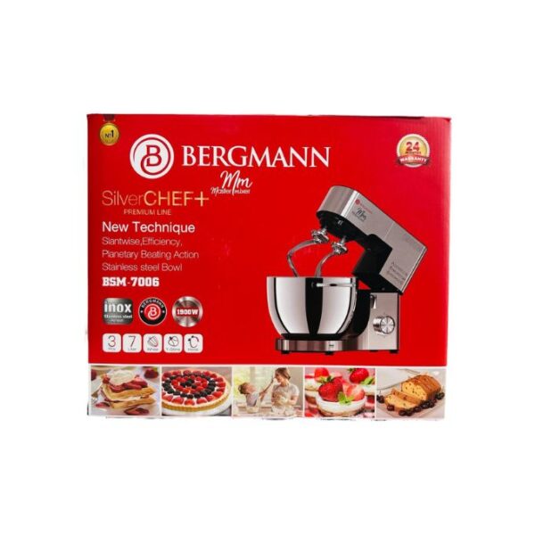 Bergmann Robot Pétrin Double Crochet - 1900 W 7 L – Image 2